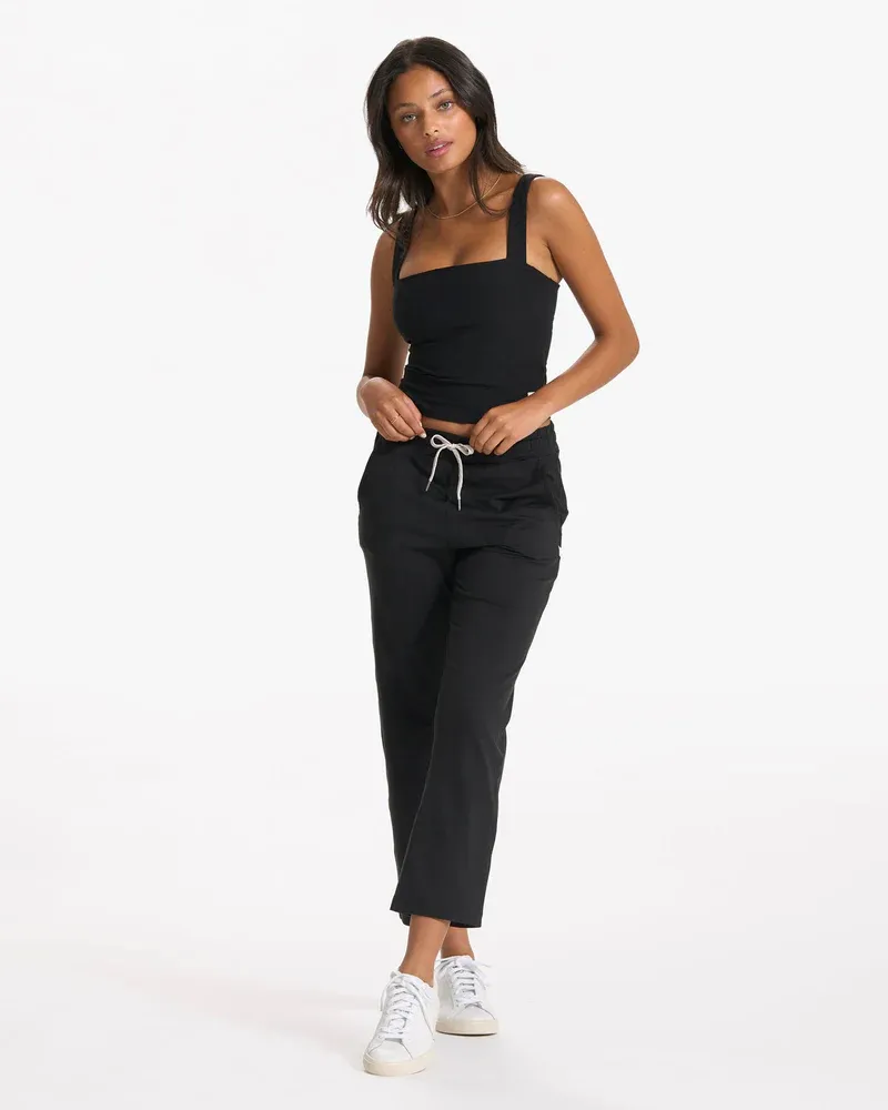 VUORI CLOTHING WOMEN'S ELEVATION SQUARE NECK TANK HBK BLACK