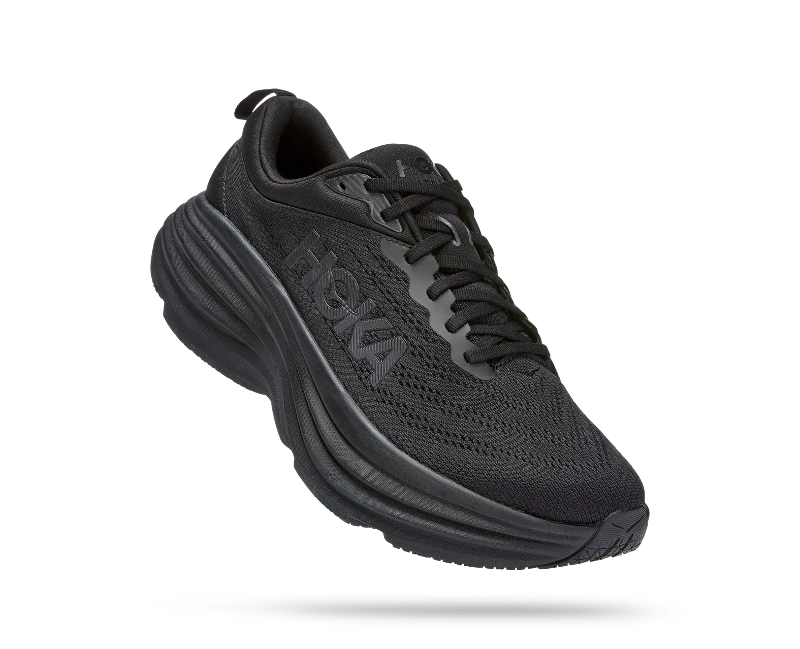 HOKA MEN'S BONDI 8 EXTRA WIDE BLACK / BLACK