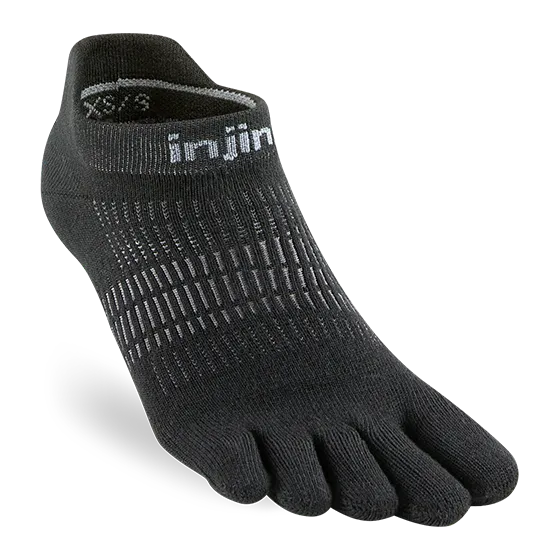 INJINJI WOMEN'S RUN LIGHTWEIGHT NO-SHOW BLACK