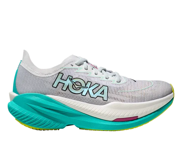 HOKA WOMEN'S MACH X 2 FCQ FROST/ELECTRIC AQUA