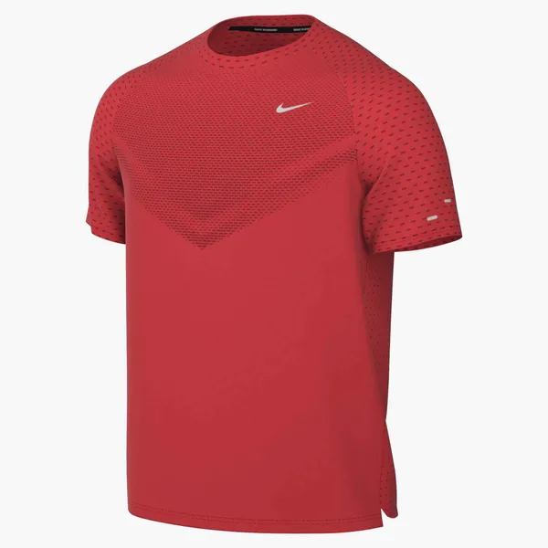 NIKE MEN'S STRIDE SHORT-SLEEVE 696 LT CRIMSON/REFLECTIVE SILVER